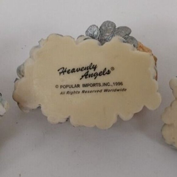 Cherubs - Set of 3 - Resin -  Heavenly Angels ® Vintage 1996 - Picture 11 of 12